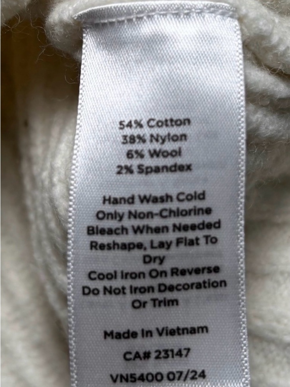 Talbots Ivory Ribbed Button-Placket Sweater - Picture 6 of 8